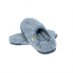 Alwero Blue Sky Wool Ballerina Slippers