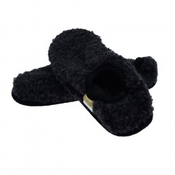 Alwero Anthracite Shorty Wool Slippers