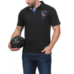 Polo Jersey Noir Nouvelle Zéland Ruckfield Polo Jersey Noir Nouvelle Zéland Ruckfield
