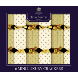 Party Crackers Mini Luxury Gold Tom Smith x6 Party Crackers Mini Luxury Gold Tom Smith x6