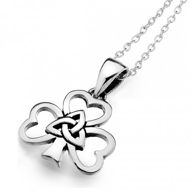 Shamrock & Knot Silver Pendant Shamrock & Knot Silver Pendant